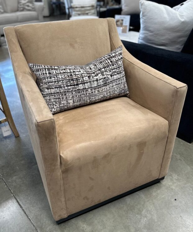 Jenna swivel chair floor sample