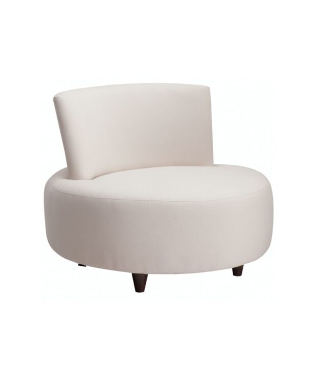 Millie armless swivel chair front view